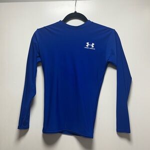 Under Armour Compression Long Sleeve Blue Medium Unisex
